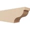 Ekena Millwork 4in. W x 6in. H x 16in. L Garner Woodgrain TimberThane Rafter Tail, Primed Tan RFTUR04X06X16GARRCPR - alternate 1